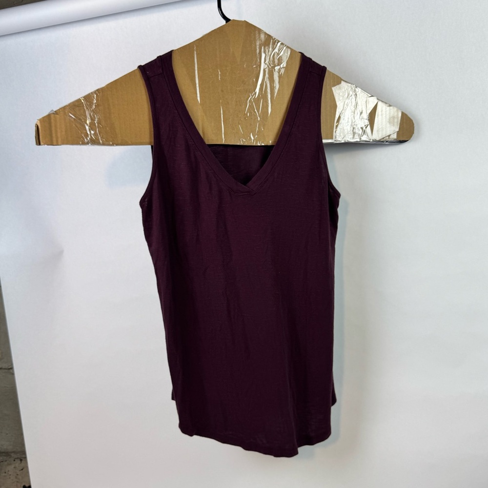 Maurices Purple V Neck Tank Top